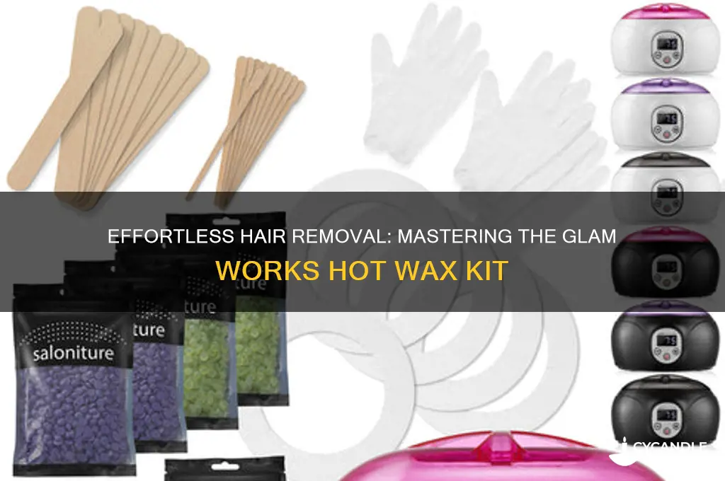 how to use glam works hair removal hot wax kit