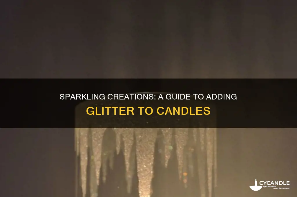 how to use glitter in candles