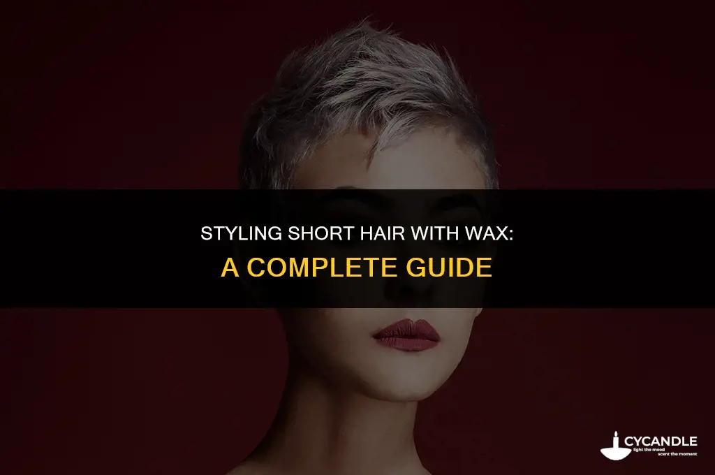 how to use hair wax for short hair