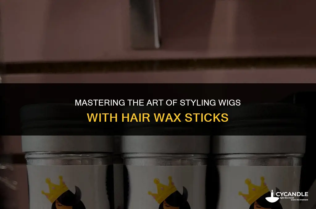 how to use hair wax stick on wig
