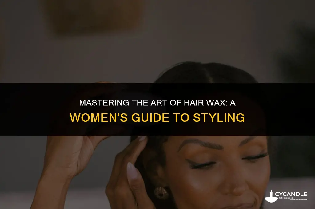 how to use hair wax women
