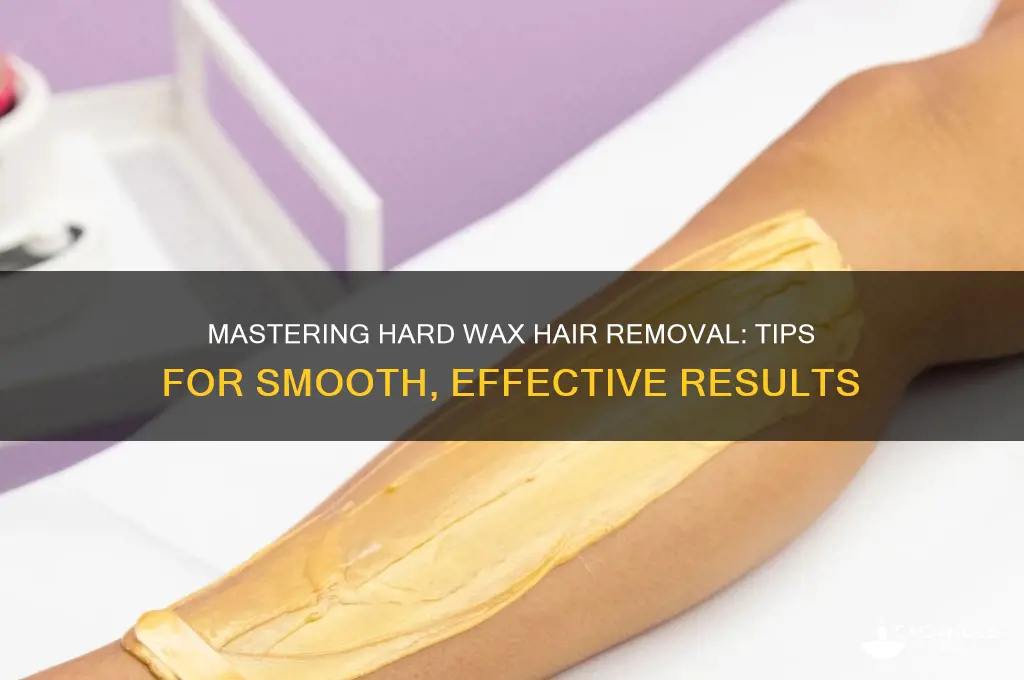 how to use hard wax to remove hair