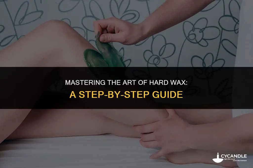 how to use hard wax