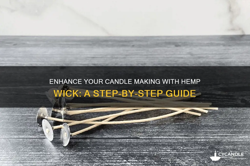 how to use hemp wick line in candle makin