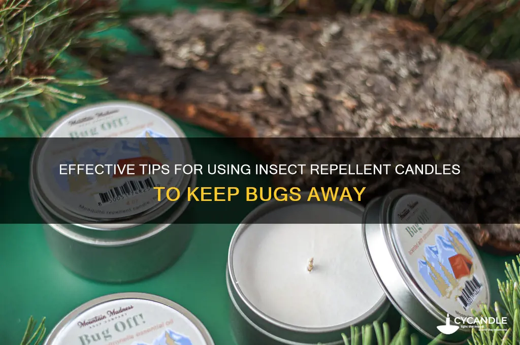 how to use insect repellent candles