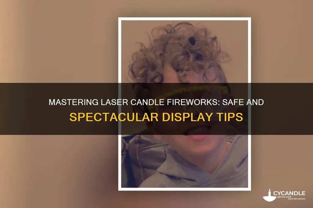 how to use laser candle firework