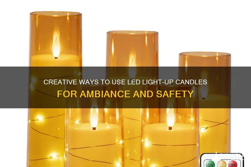 how to use led light up candle