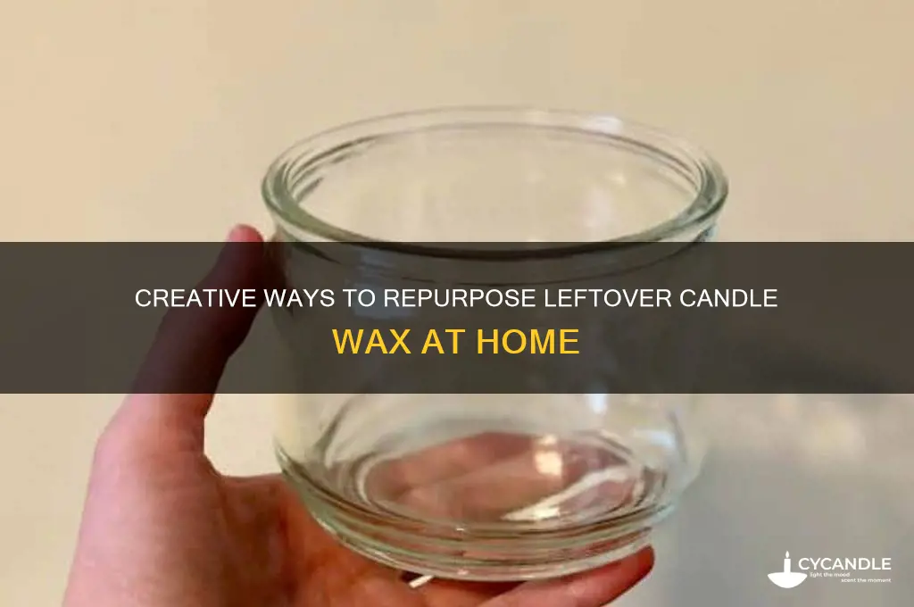 how to use left over candle