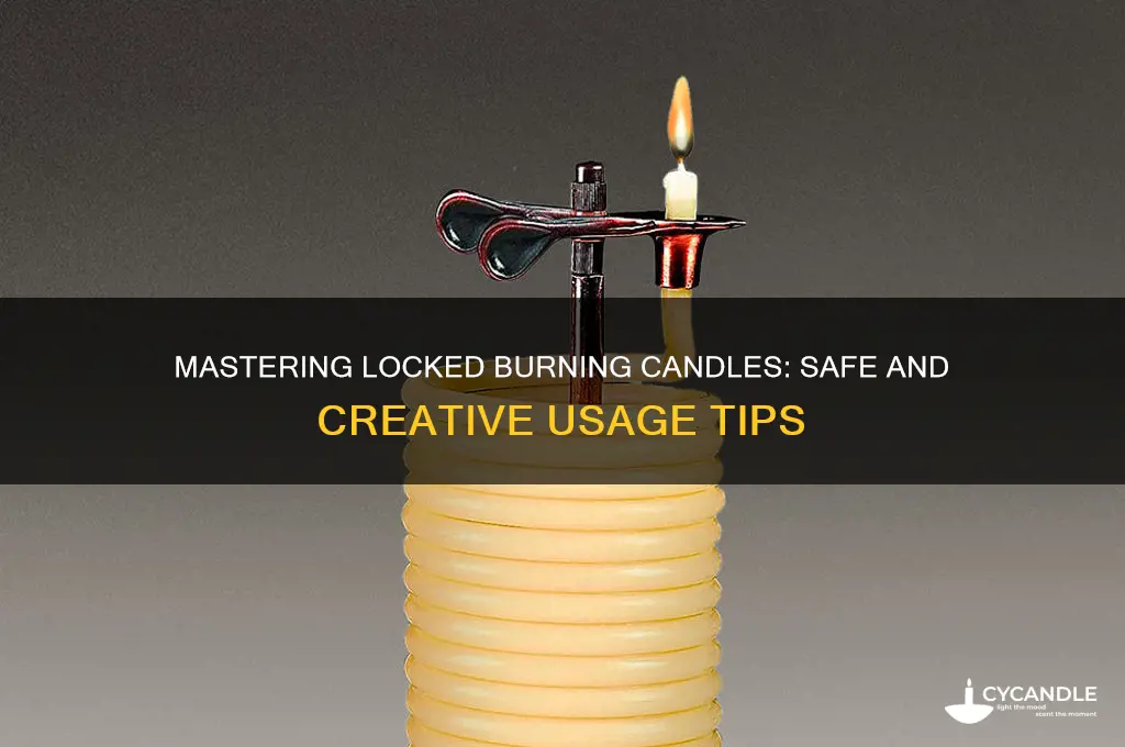 how to use locked burning candles