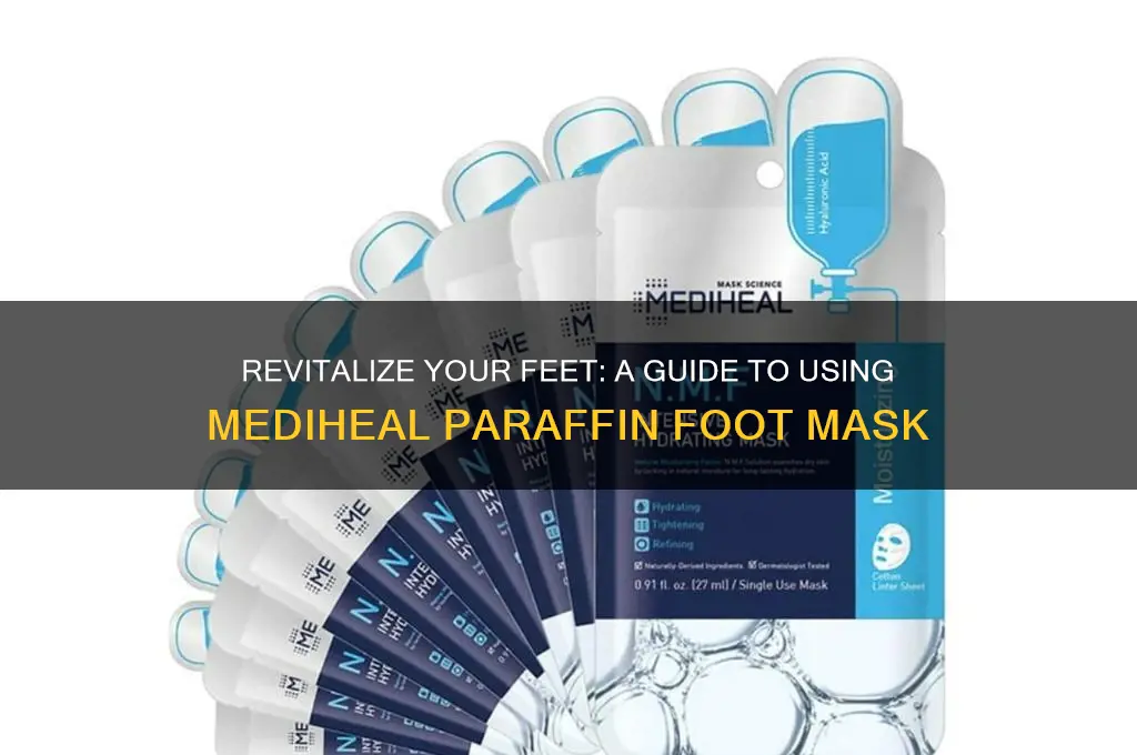 how to use mediheal paraffin foot mask