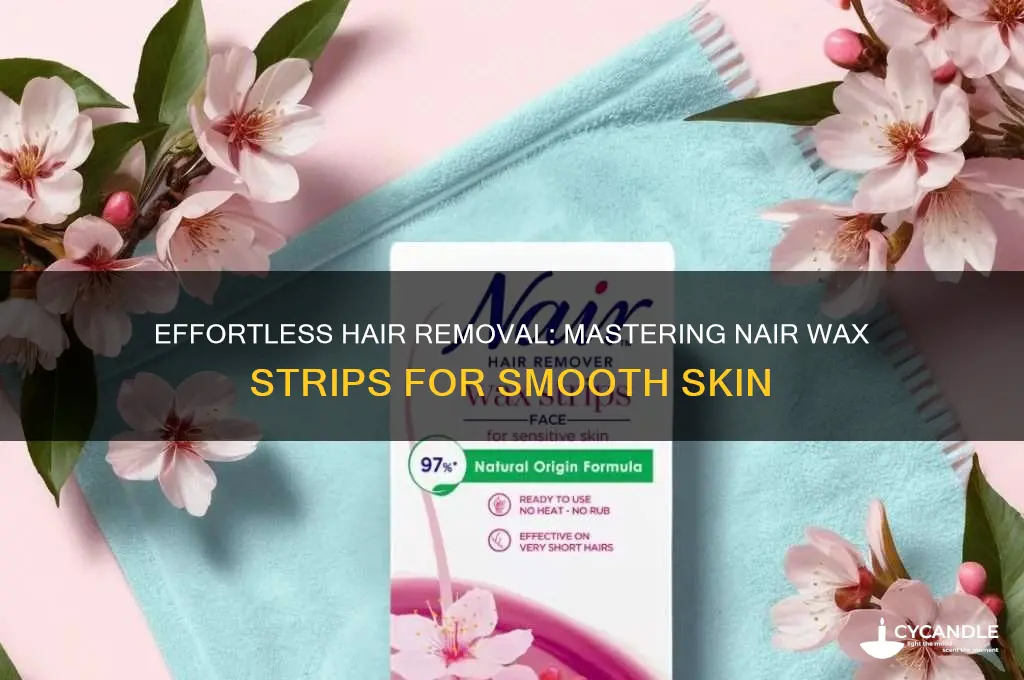 how to use nair hair removal wax strips