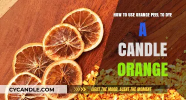 Natural Candle Dyeing: Using Orange Peel for a Vibrant Orange Hue