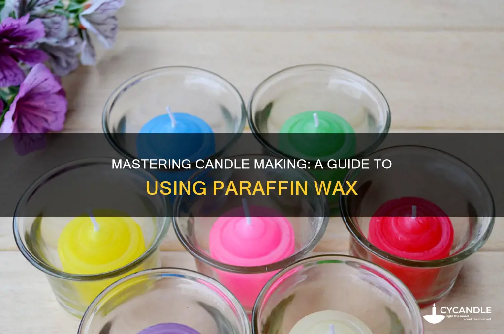 how to use paraffin wax for candles