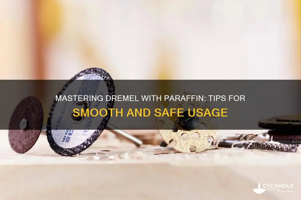how to use paraffin while using dremel