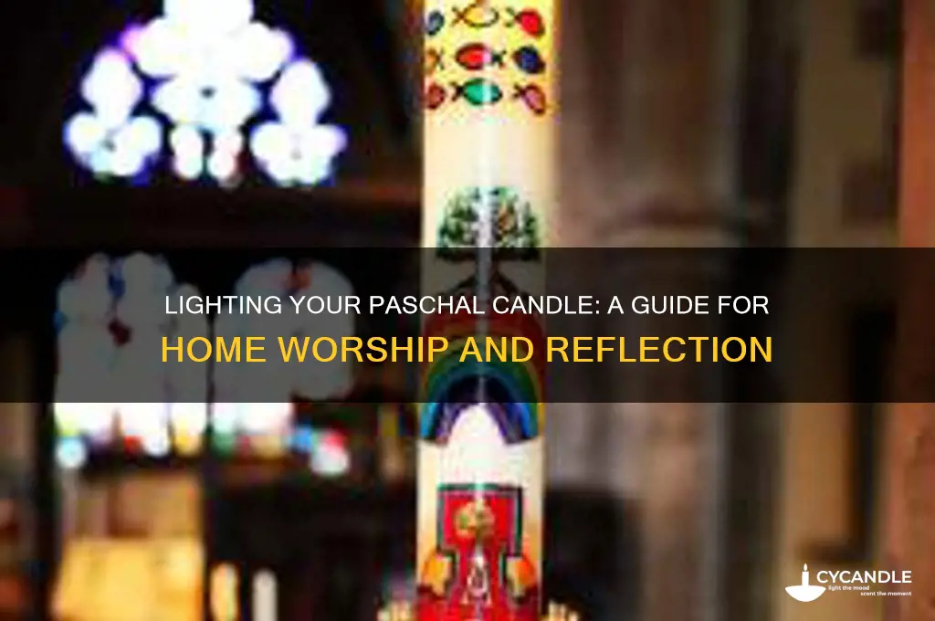 how to use paschal candle at home