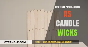 Creative Candle Making: Using Popsicle Sticks as Unique Wicks