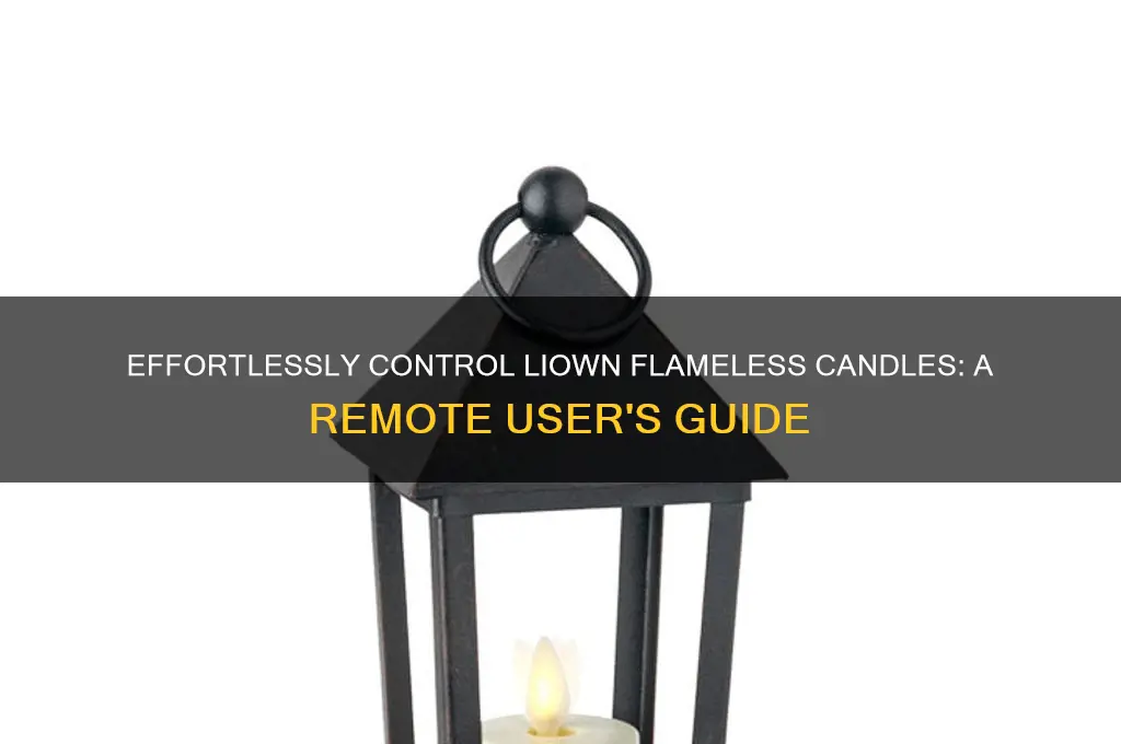 how to use remote with liown candles