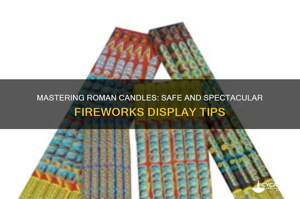 how to use roman candles fireworks