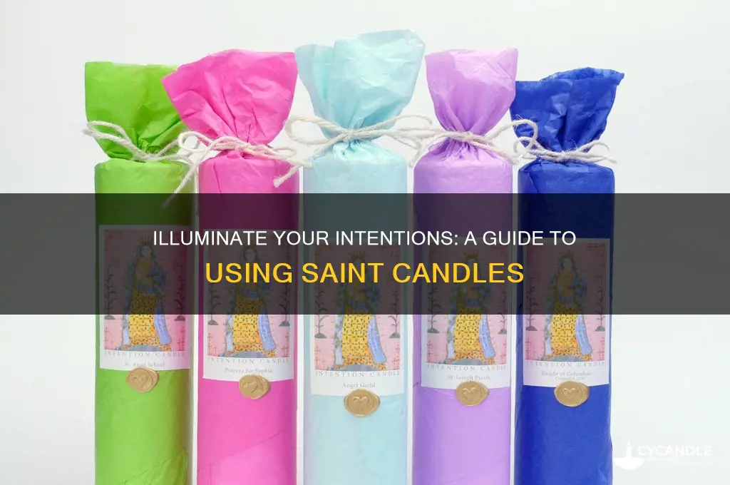 how to use saint candles