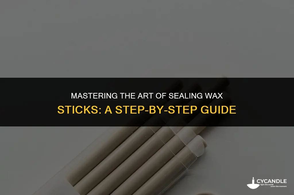 how to use sealing wax sticks