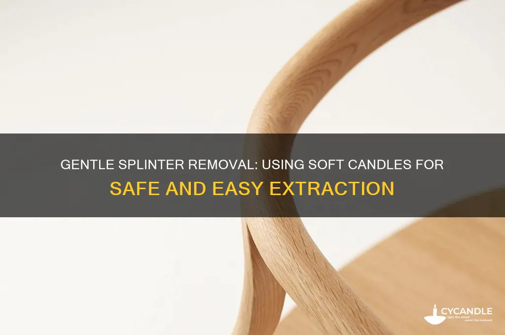 how to use soft candle for splinters