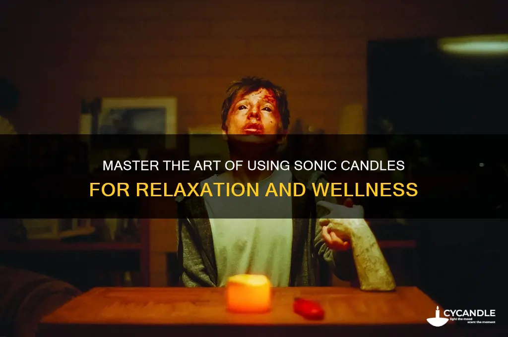 how to use sonic candle