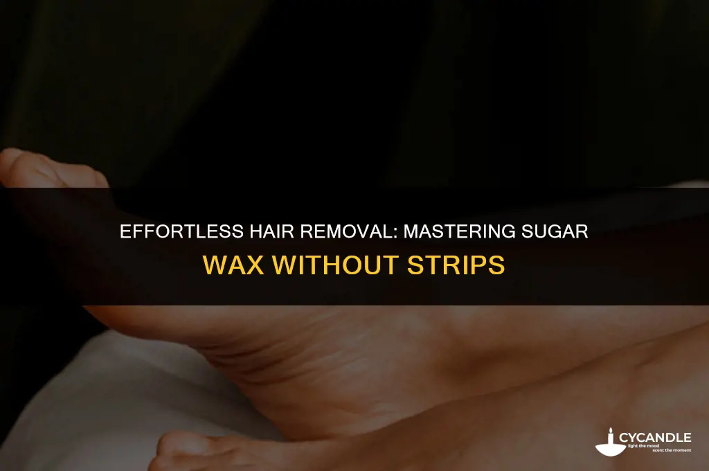 how to use sugar wax without strips