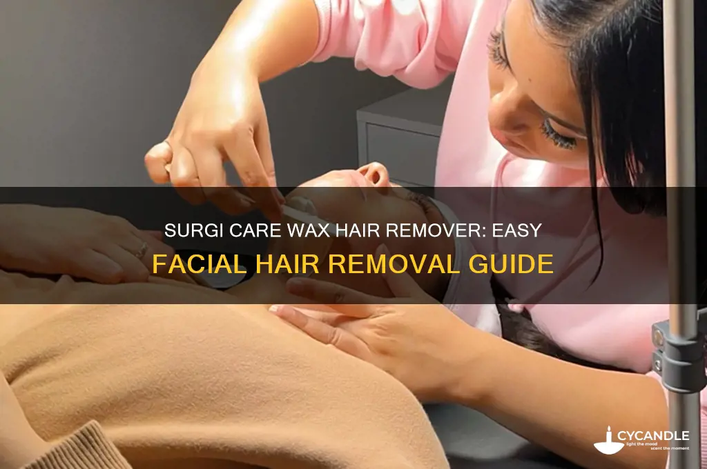 how to use surgi care wax hair remover for face
