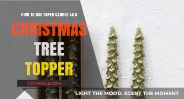 Elegant Taper Candle Christmas Tree Topper: A Festive DIY Guide