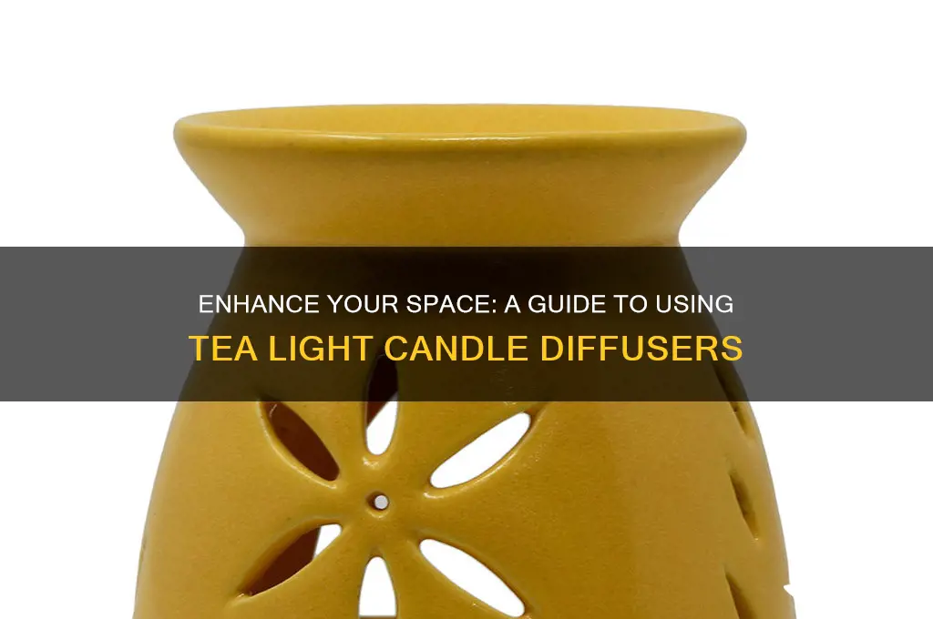 how to use tea light candle diffuser