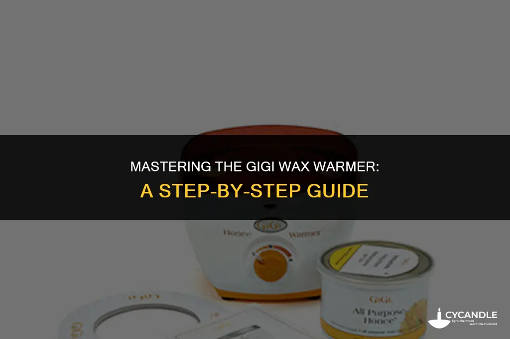 how to use the gigi wax warmer