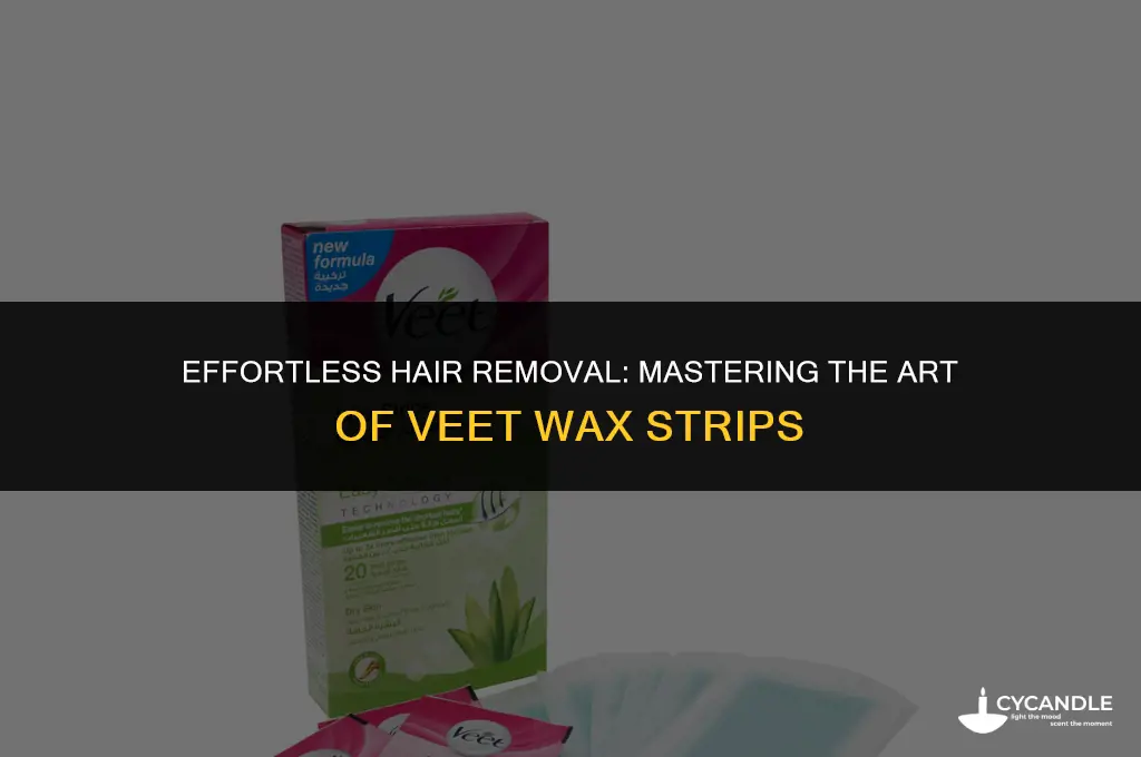 how to use the veet wax strips