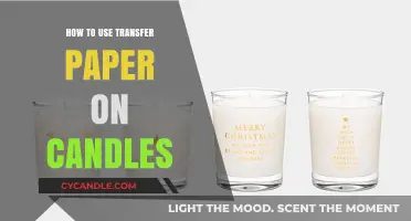 Creative Candle Decor: Mastering Transfer Paper Techniques for Unique Designs