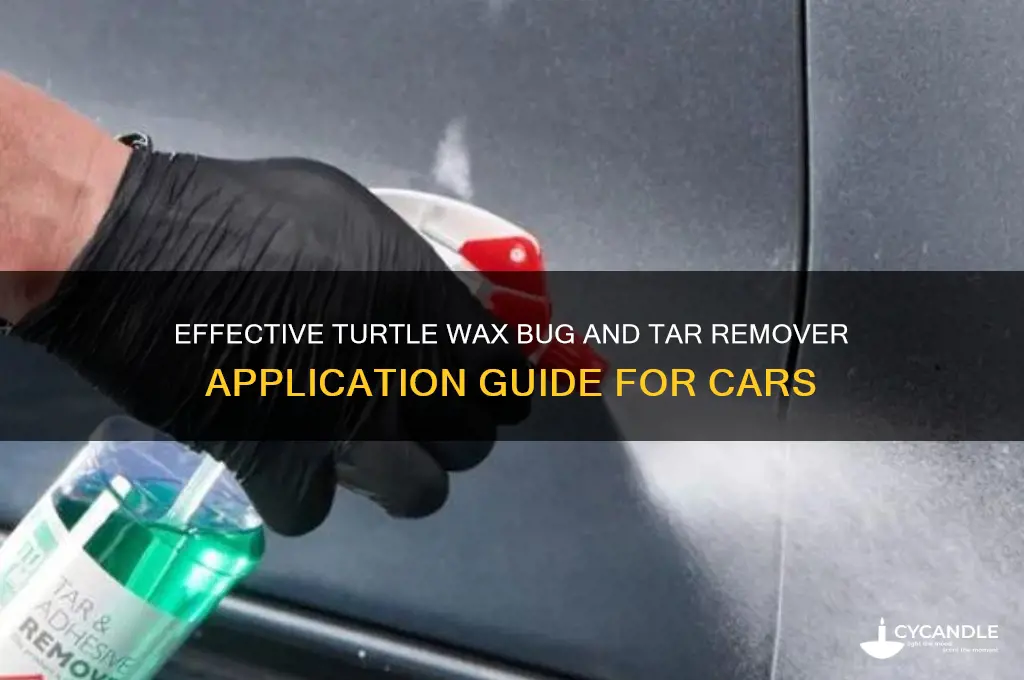 how to use turtle wax bug and tar remover