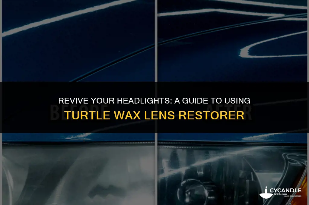 how to use turtle wax headlight lens restorer