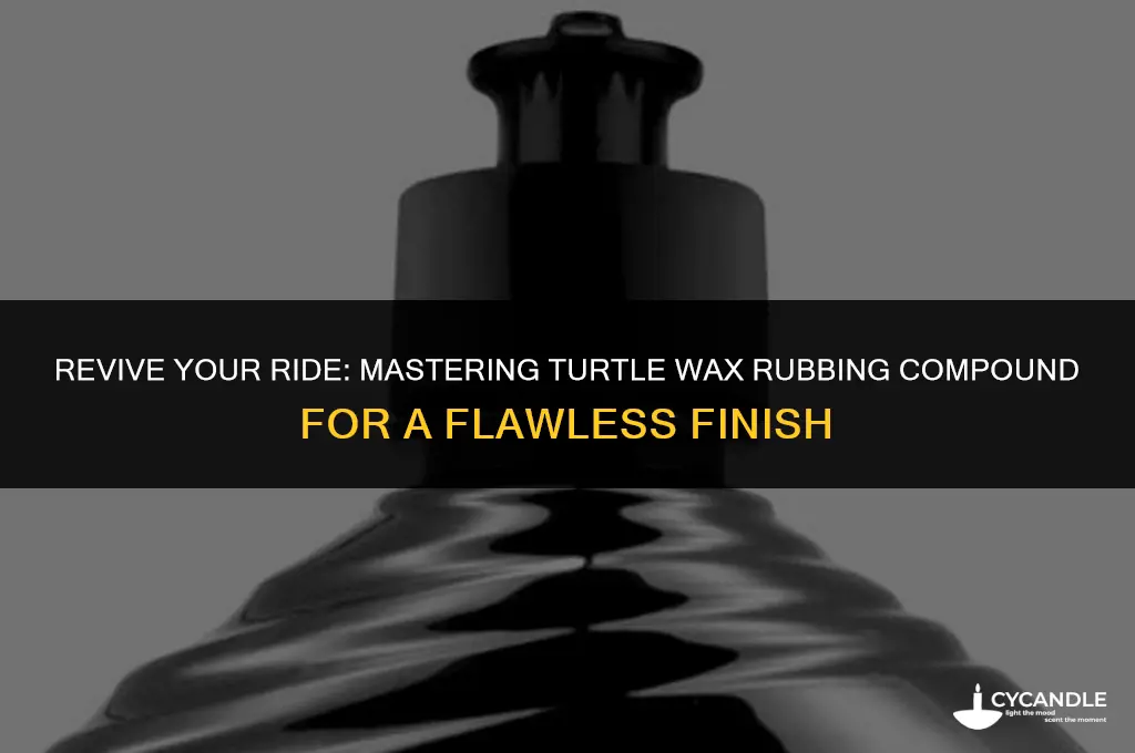 how to use turtle wax rubbing compound
