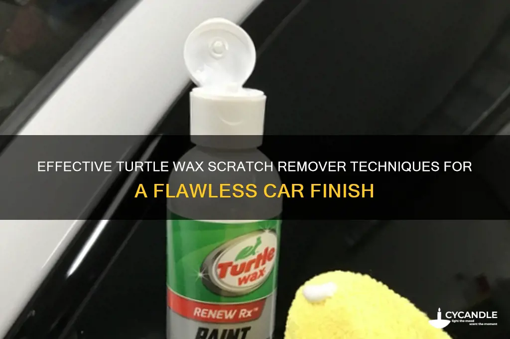 how to use tutle wax scrstch remover