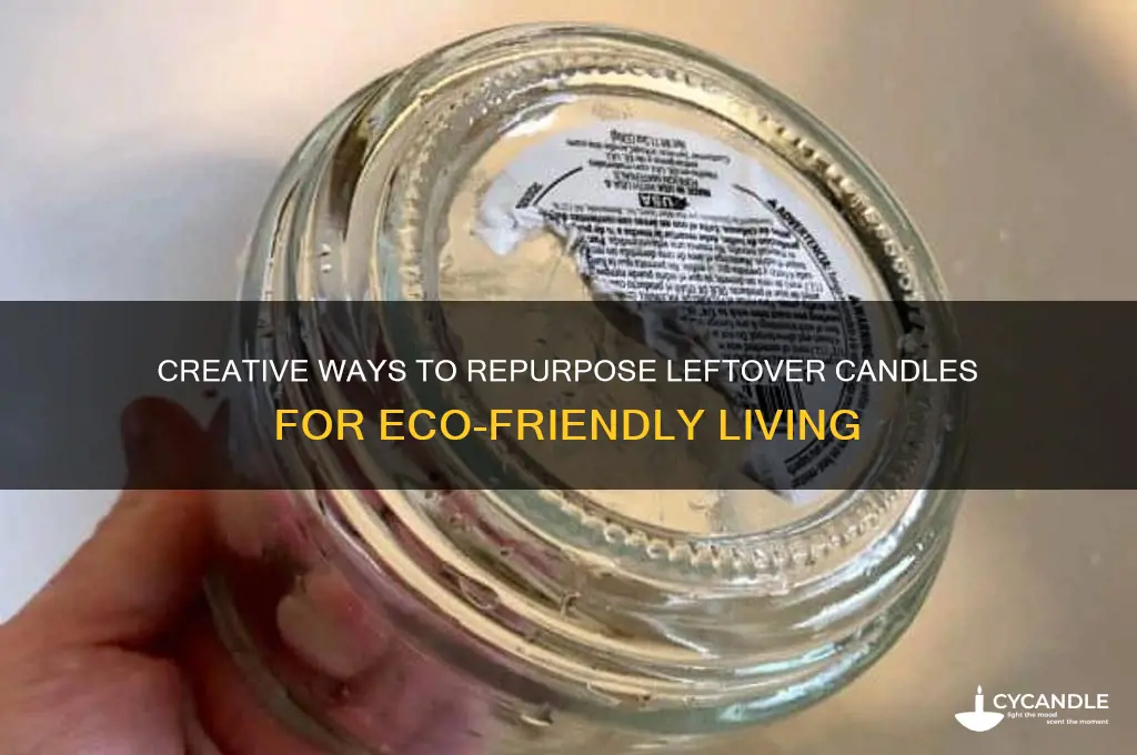 how to use up leftover candles