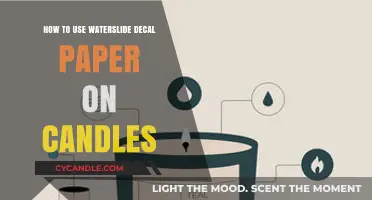 Creative Candle Decor: Applying Waterslide Decal Paper Step-by-Step