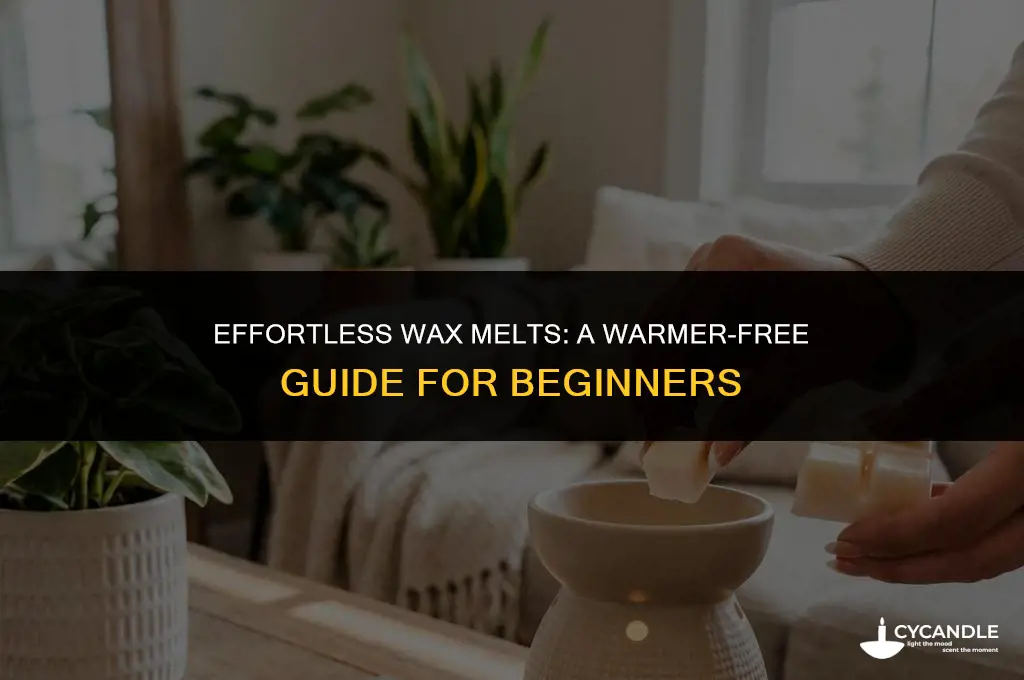 how to use wax melts without a warmer