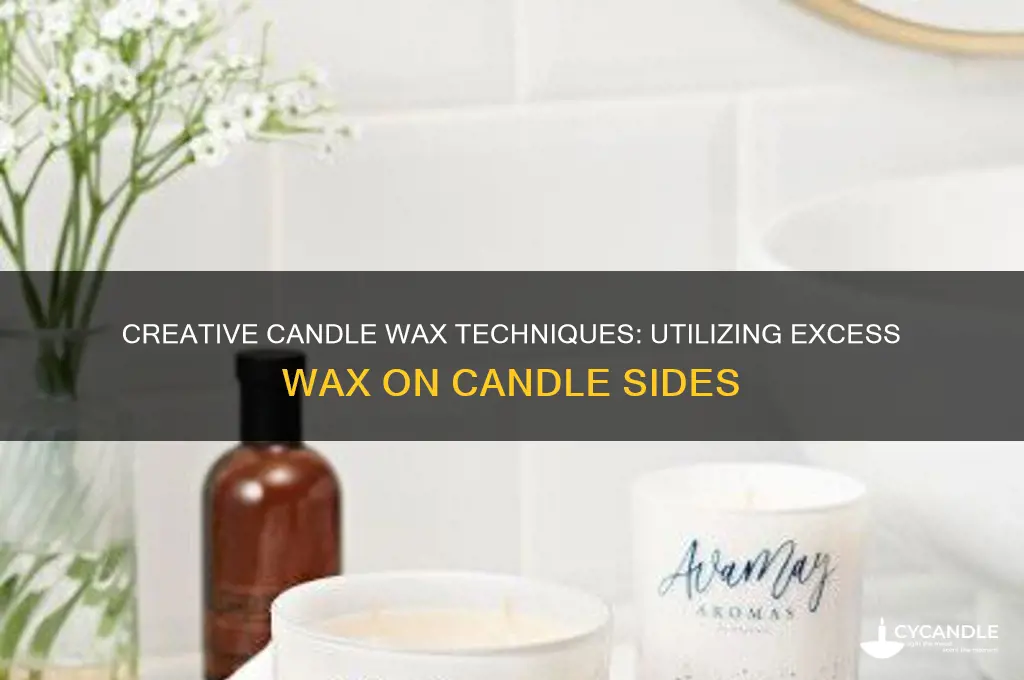 how to use wax on side of candle
