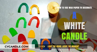 Creative Candle Decor: Wax Paper Techniques for White Candles