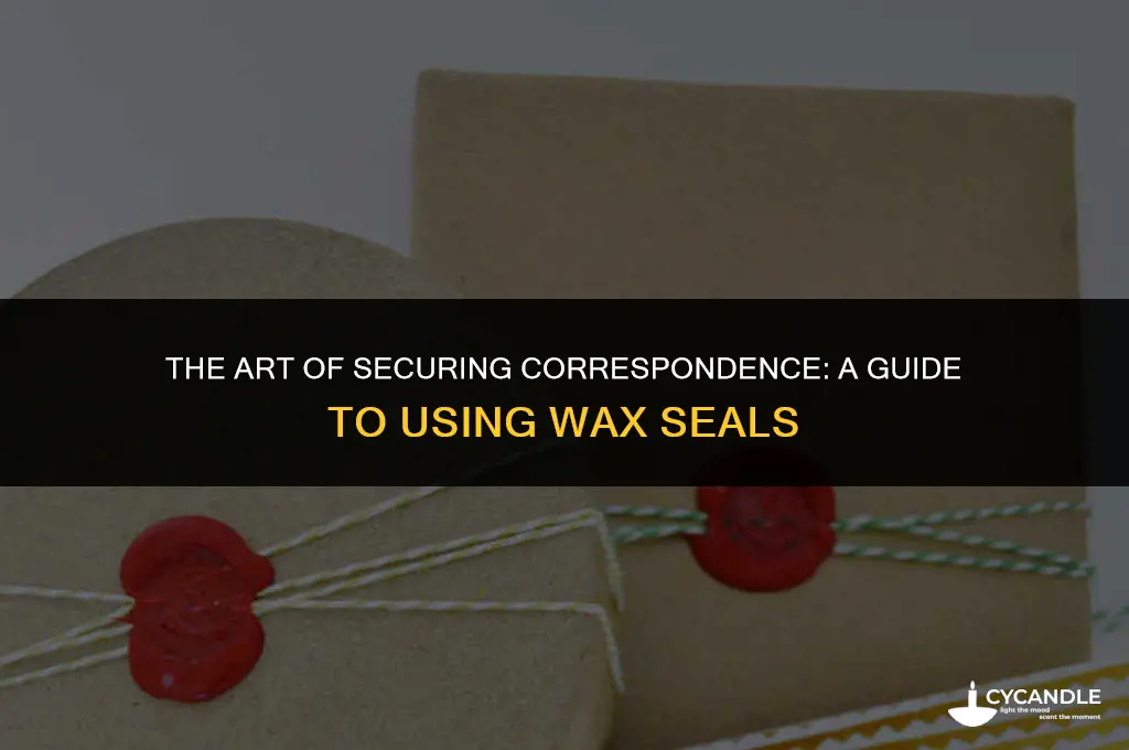 how to use wax seals