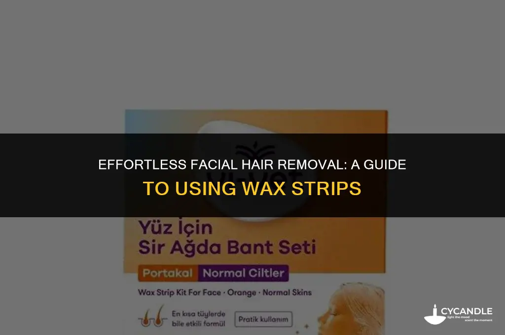 how to use wax strips on face