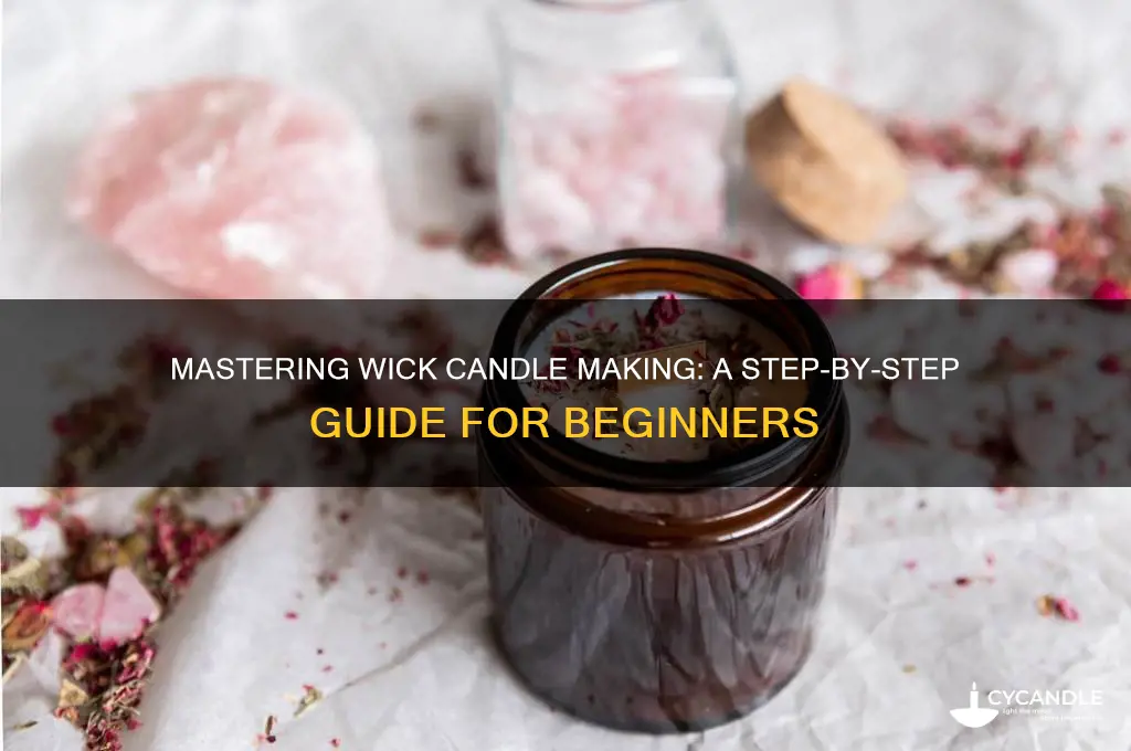 how to use wick candle maker