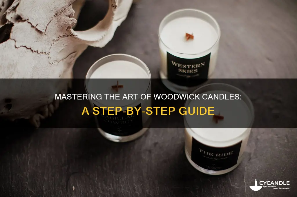 how to use woodwick candle