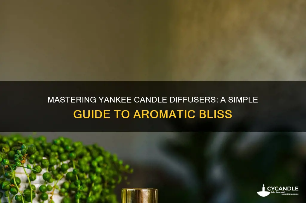 how to use yankee candle diffuser