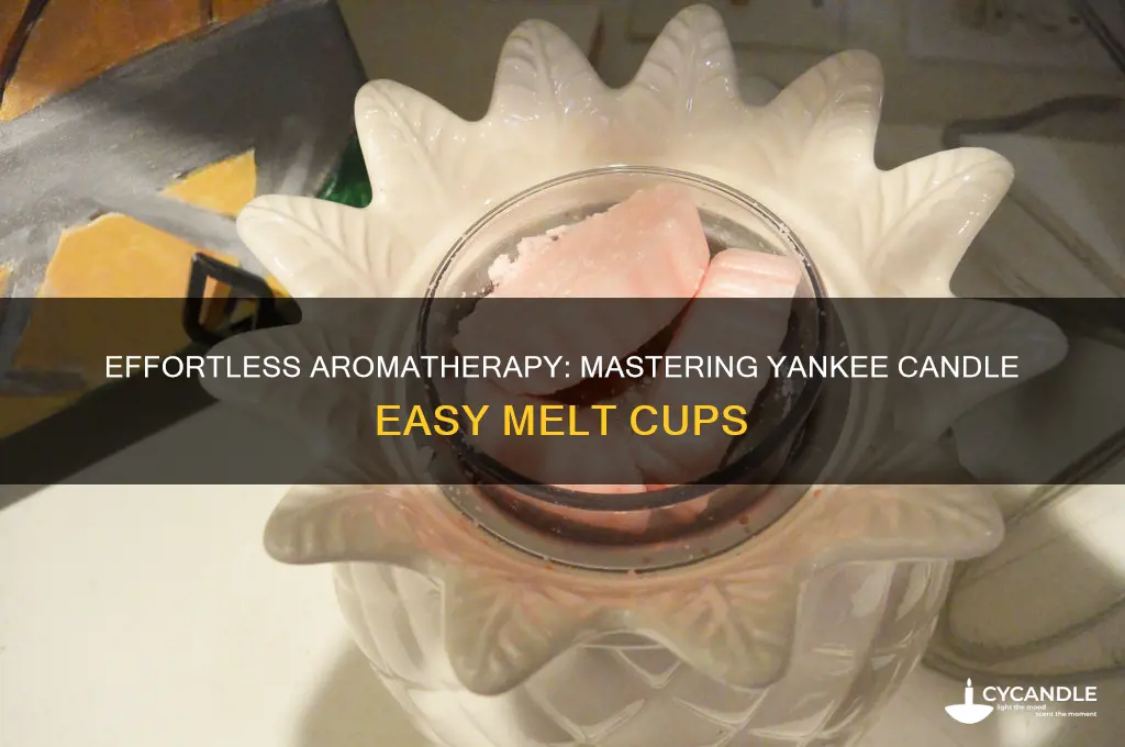 how to use yankee candle easy melt cup
