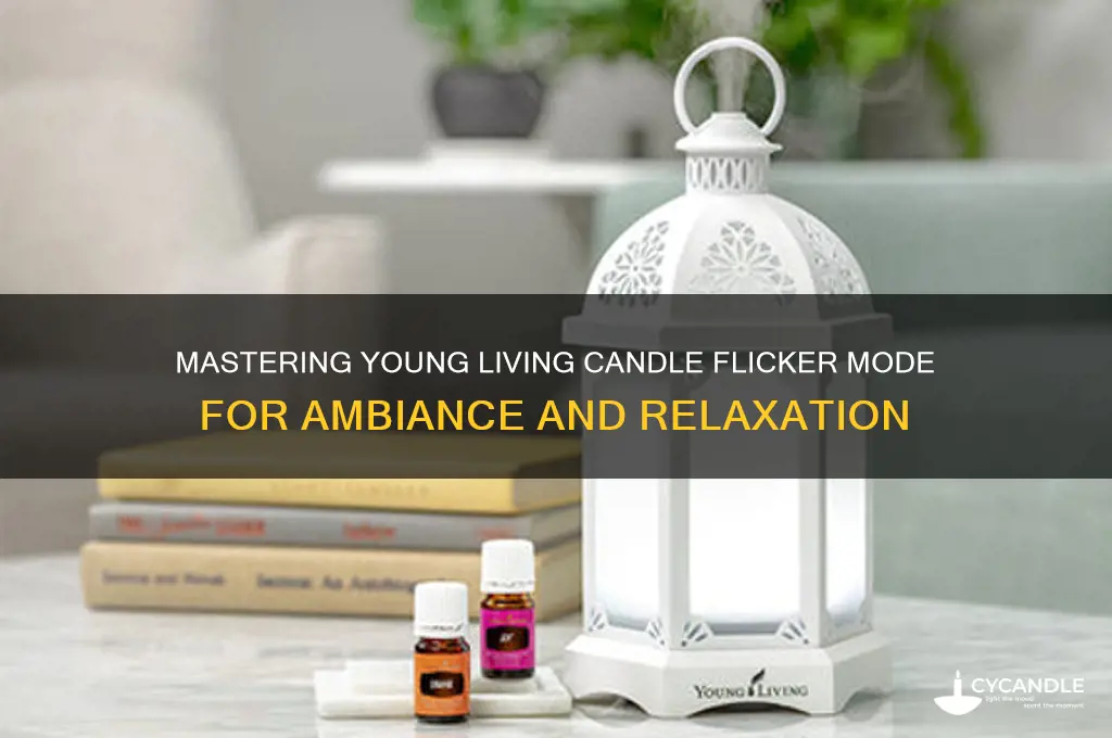 how to use young living candle flicker mode