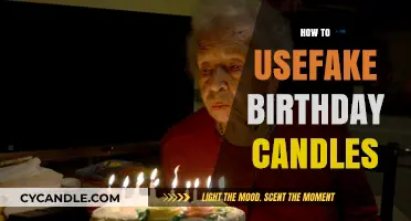 Creative Fake Candles for a Memorable Birthday Bash